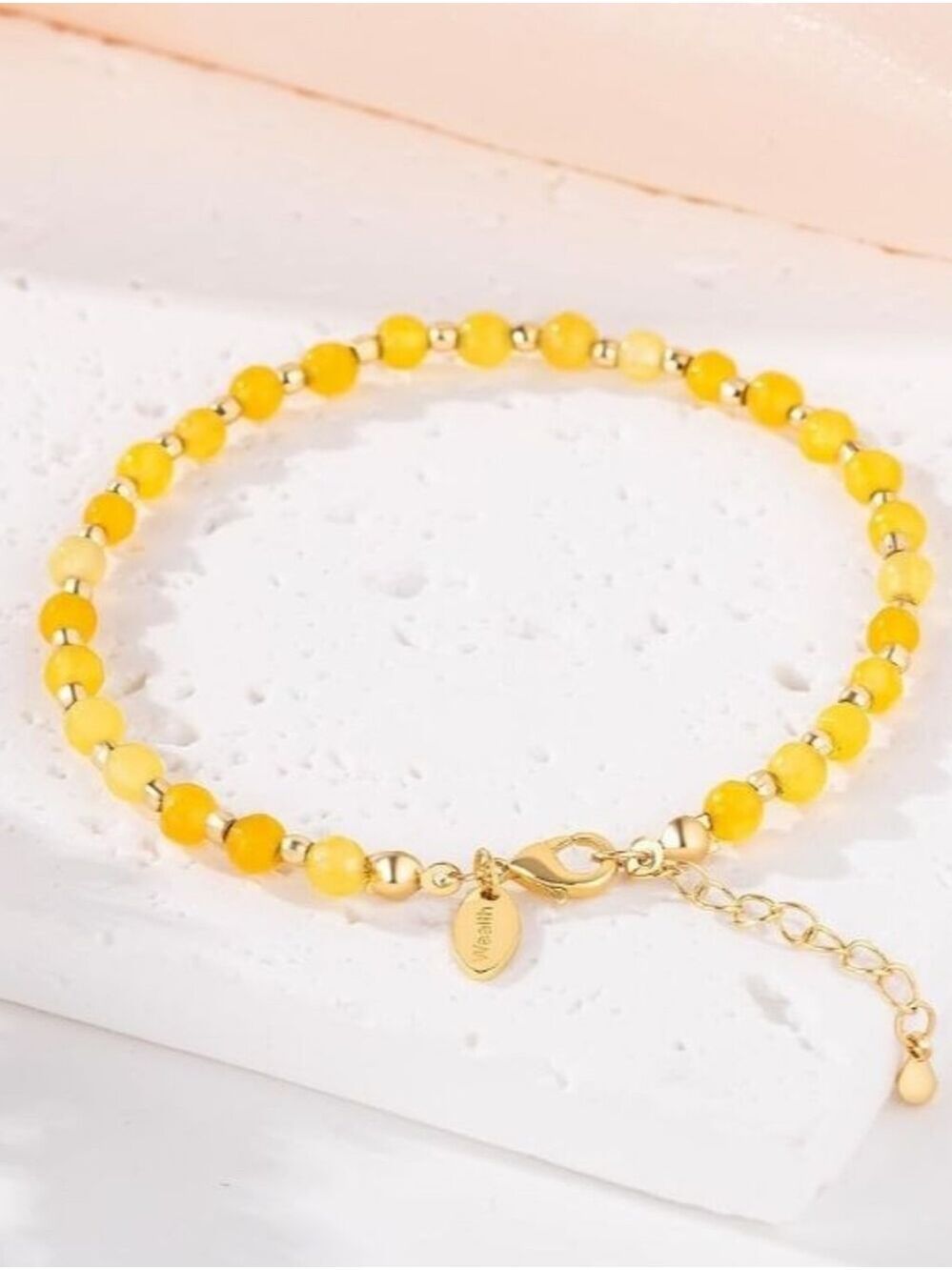 Healing Yellow Jade Bracelet